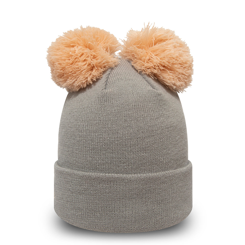 grey bobble hat womens