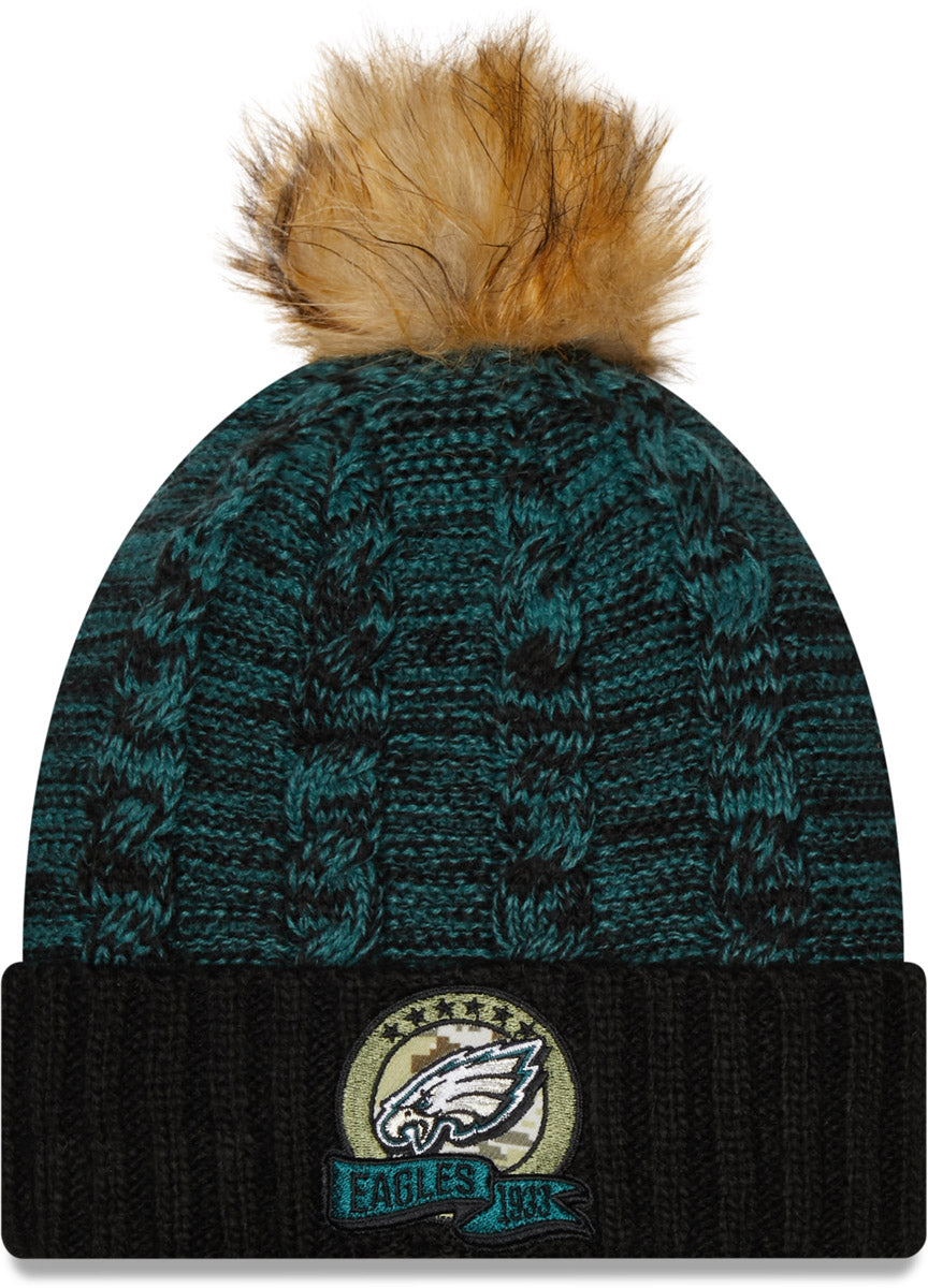 Men's New Era Midnight Green Philadelphia Eagles 2022 Sideline Ink Dye  Cuffed Knit Hat