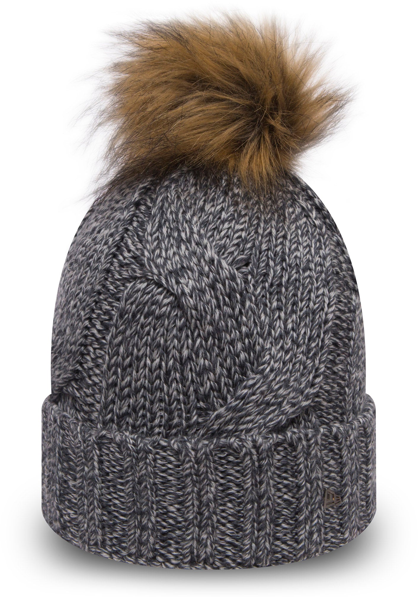 womens fur bobble hat