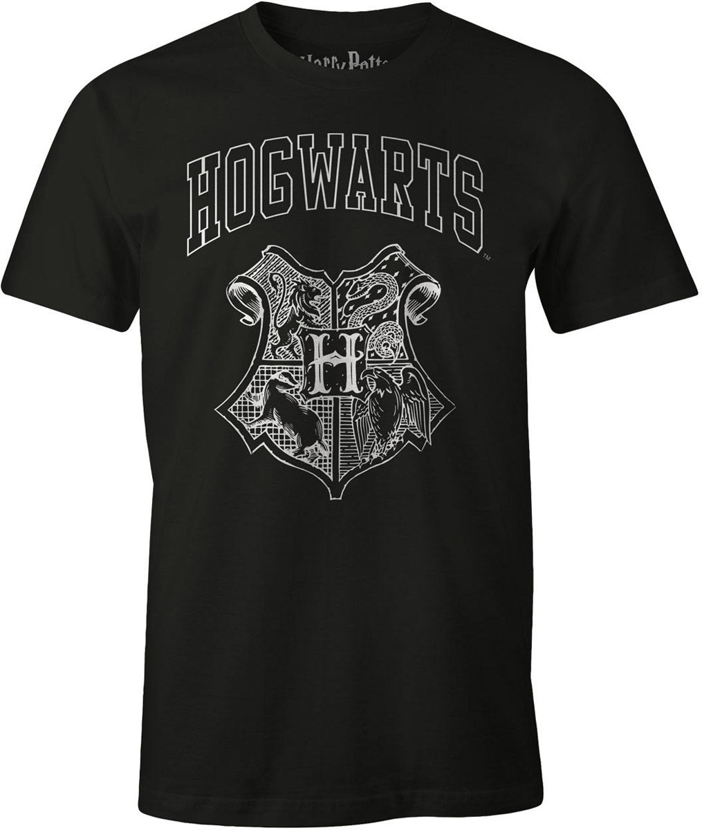 Generator keten Bont Harry Potter Hogwarts Coat Of Arms Black T-Shirt – lovemycap