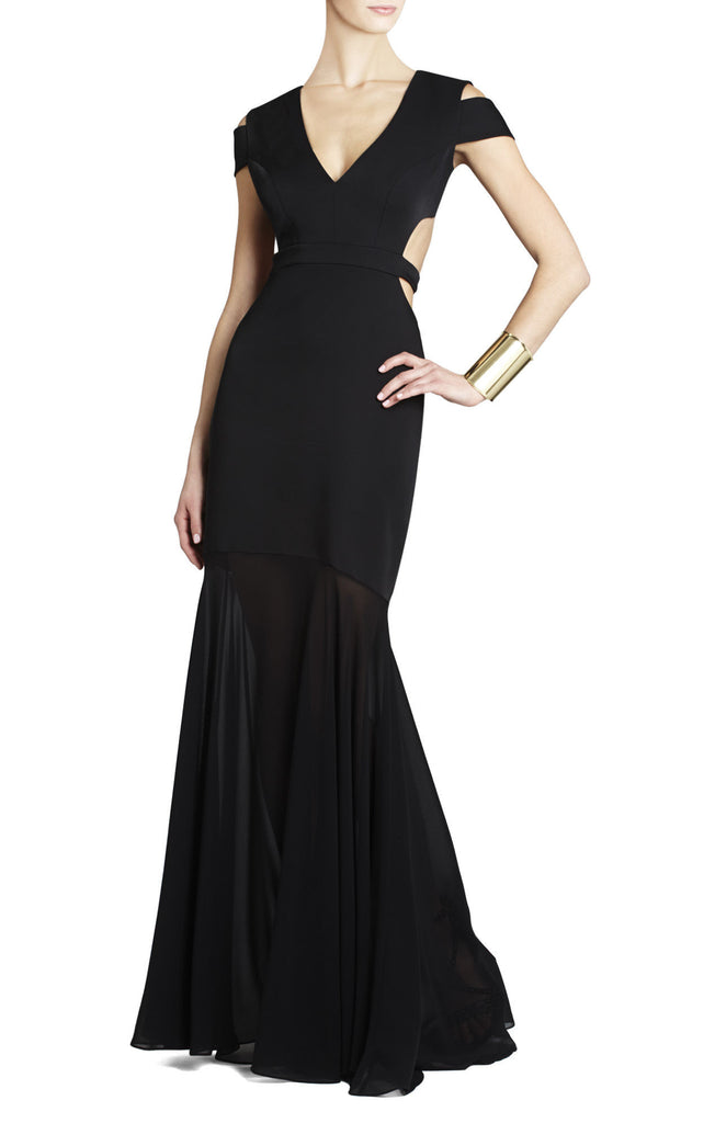 edgy evening gown