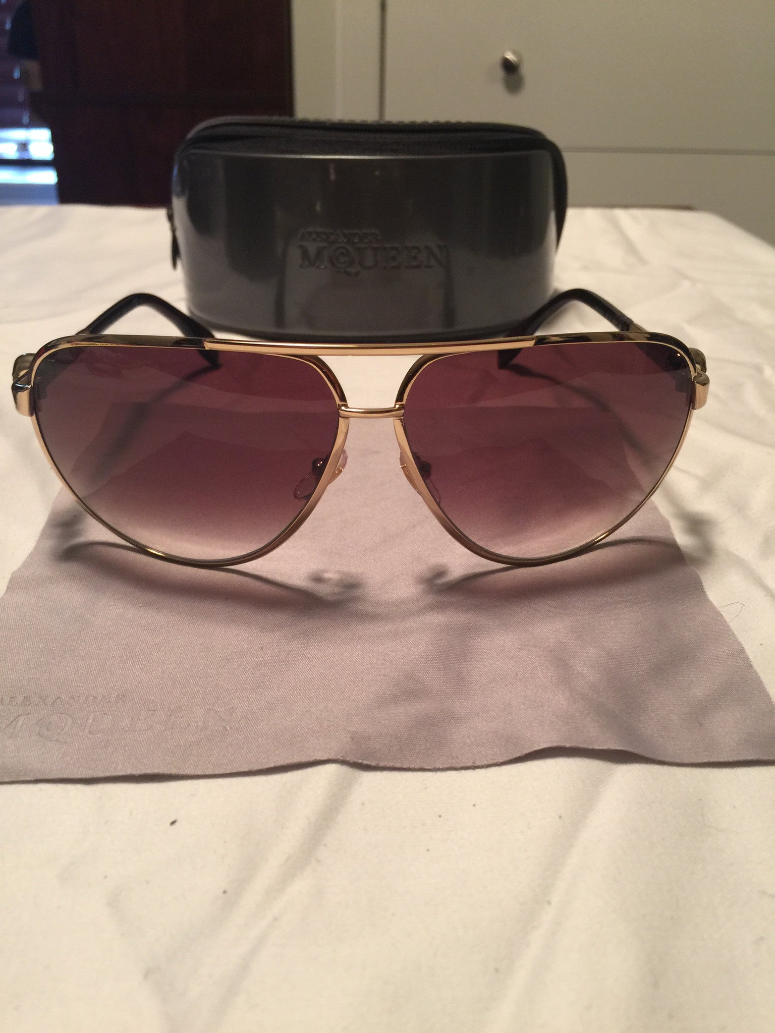 alexander mcqueen aviator sunglasses