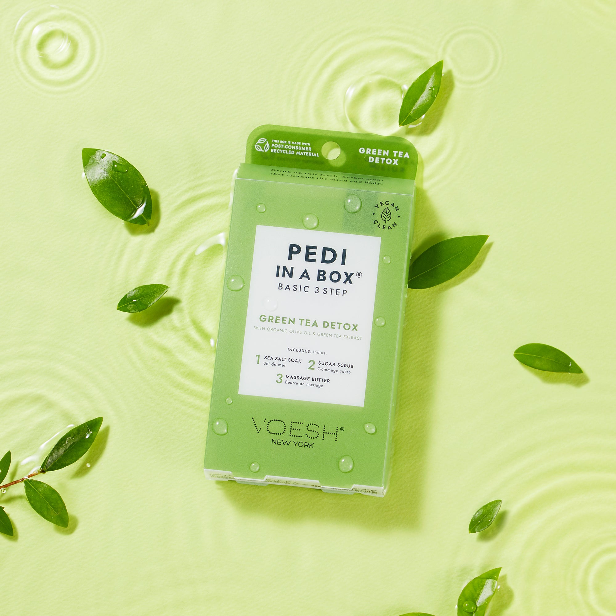 Voesh Pedi in a Box Basic 3 step | Green Tea