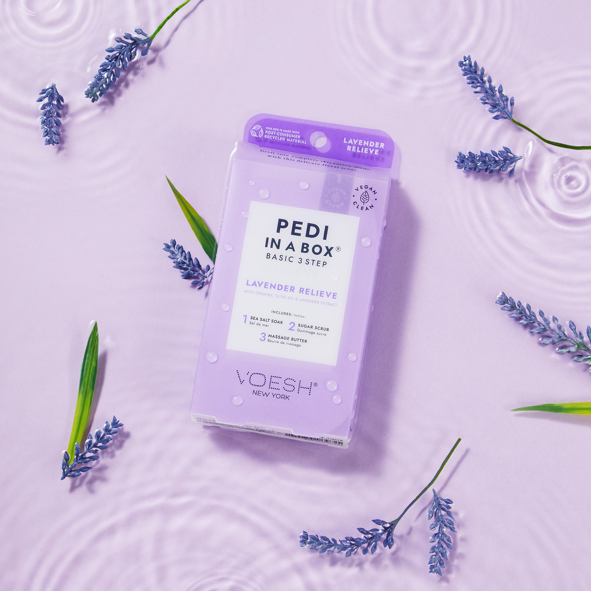 Voesh Pedi in a Box Basic 3 step | Lavender Relieve