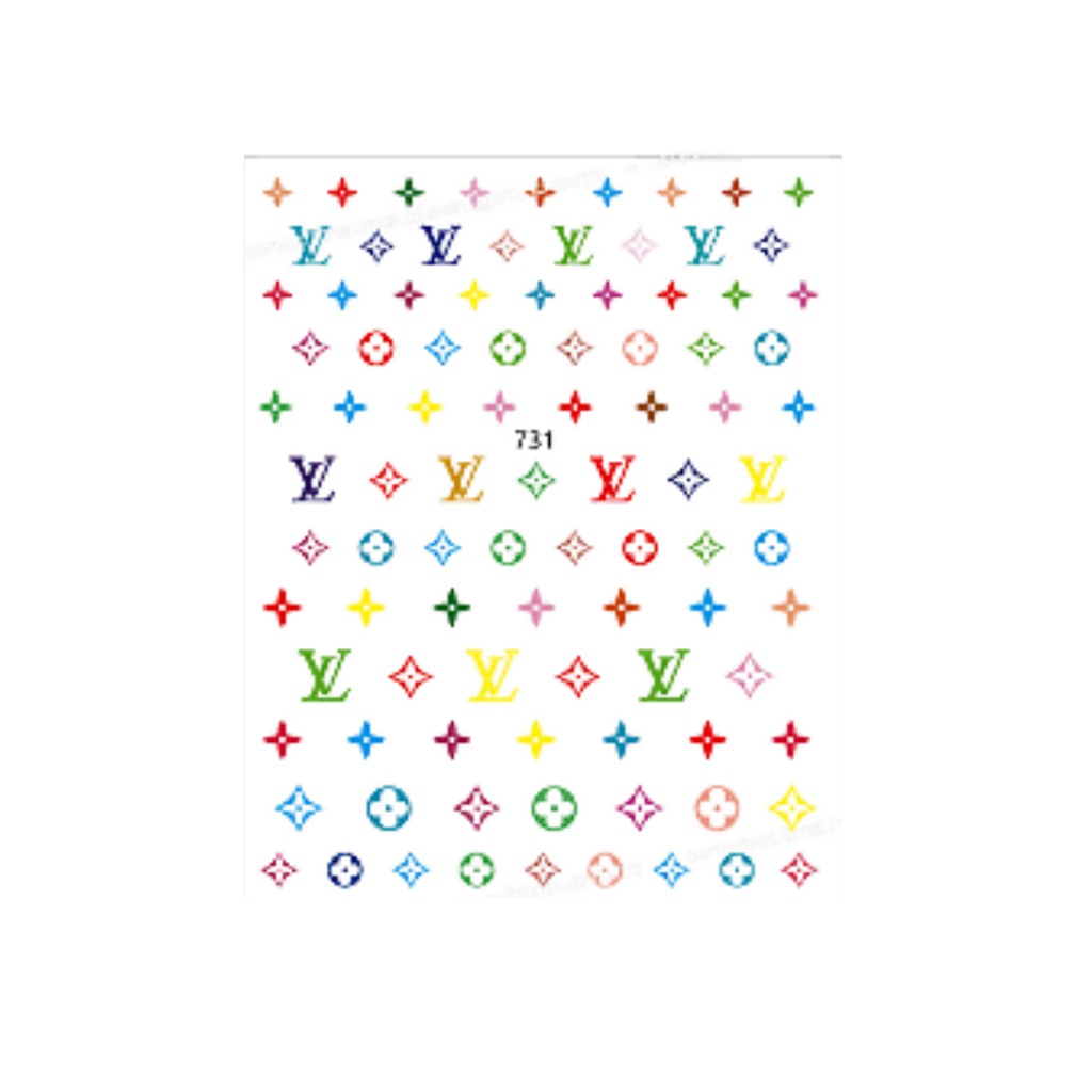 LV Colorful  Designer Stickers – Gemini Cosmetics