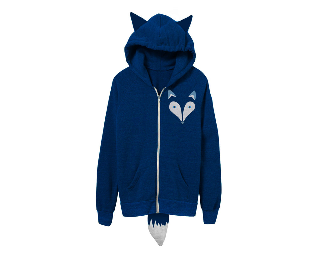 blue fox hoodie