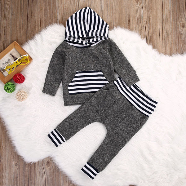 The Striped Harem & Hoody 2-Pc Set | The Milk Camp