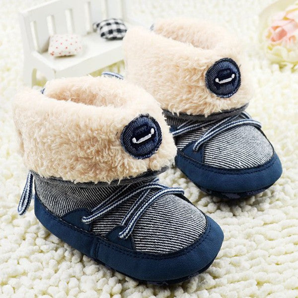 Baby Boy Winter Warm 'Snow-Style' Lace 