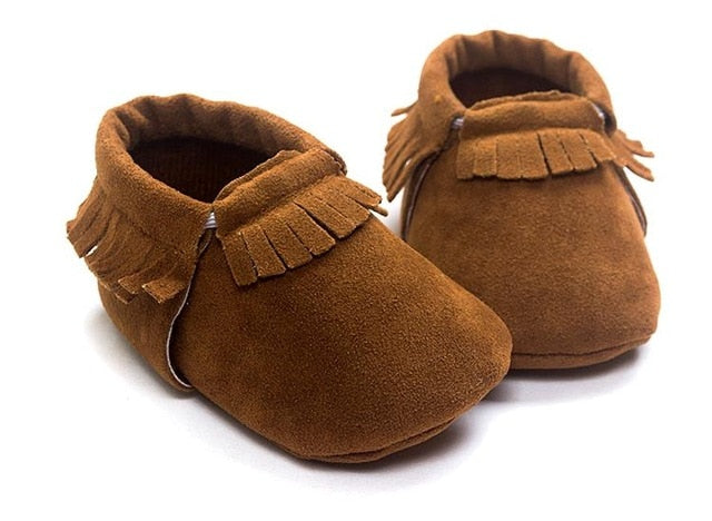 SUEDE Baby Moccasin First-Walker Shoes 