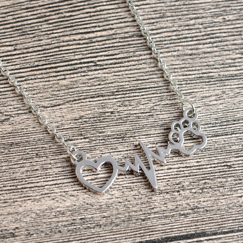 Animal Lovers Heartbeat Necklace – Scruffy Chic Girl