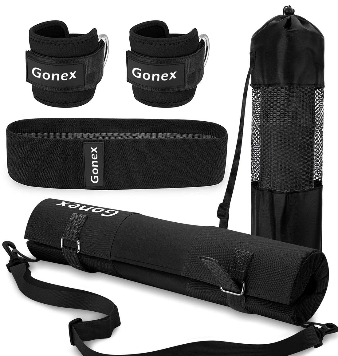 Buy Gonex Portable Home Gym Workout Equipment with 14 Exercise Accessories  Ab Roller Wheel,Elastic Resistance Bands,Push-up Stand,Post Landmine Sleeve  and More for Full Body Workouts System,Green Online at Low Prices in India 