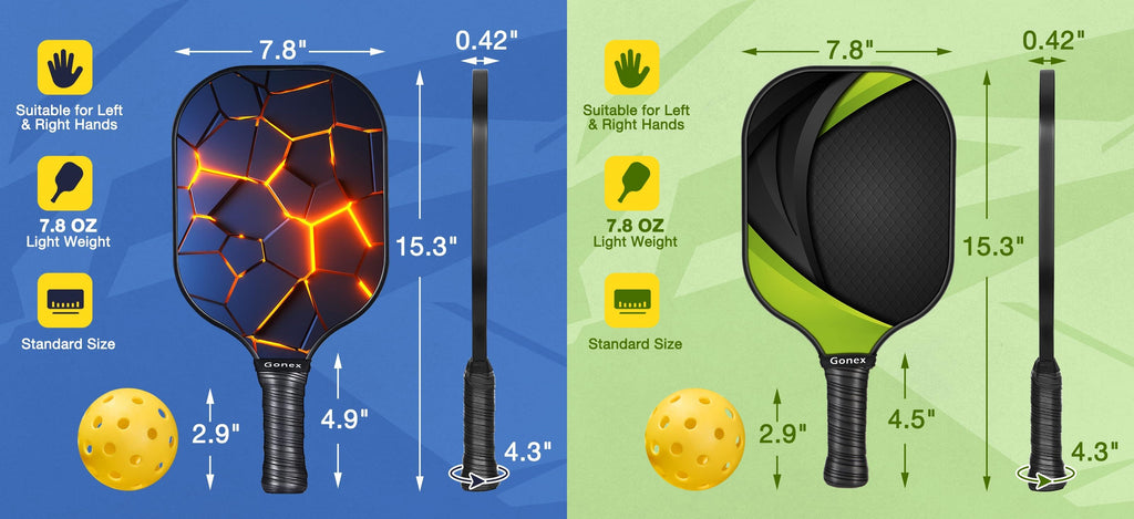 Ultra Cushioned Grip Pickleball Paddles