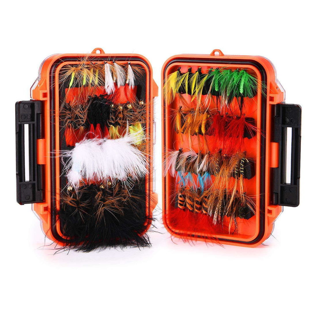 Sougayilang Fly Flies Lures Deutsch Kit Portable Tackle Box For