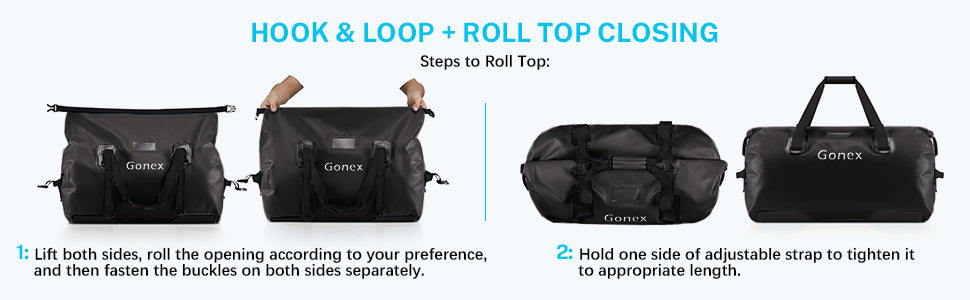 how to seal for roll-top dry bag
