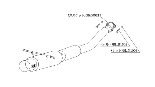 KAKIMOTO RACING EXHAUST HYPER FULLMEGA N1+Rev FOR SUBARU IMPREZA