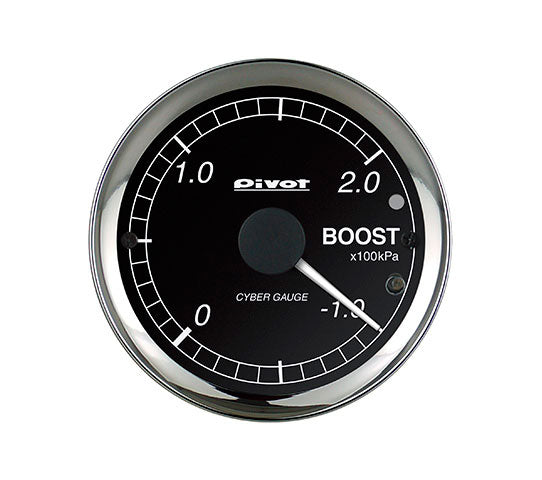 Pivot Cyber Gauge 60mm White For Subaru Justy M900f 1kr Vet Cob Black Hawk Japan