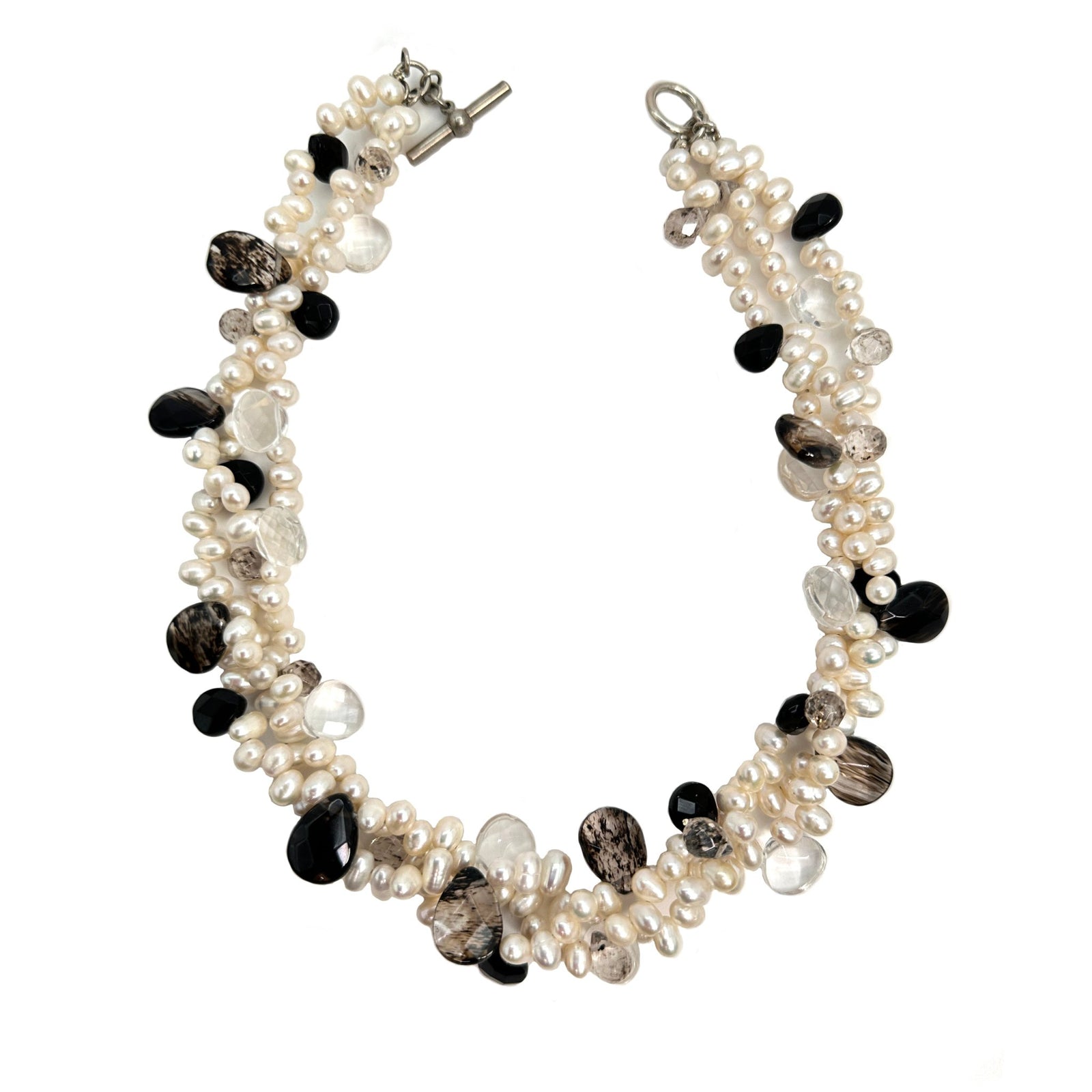 3-Strand Large Pearl Necklace - Erica Zap Designs