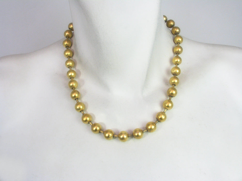 Rhodium Bead Chain Necklace - Erica Zap Designs