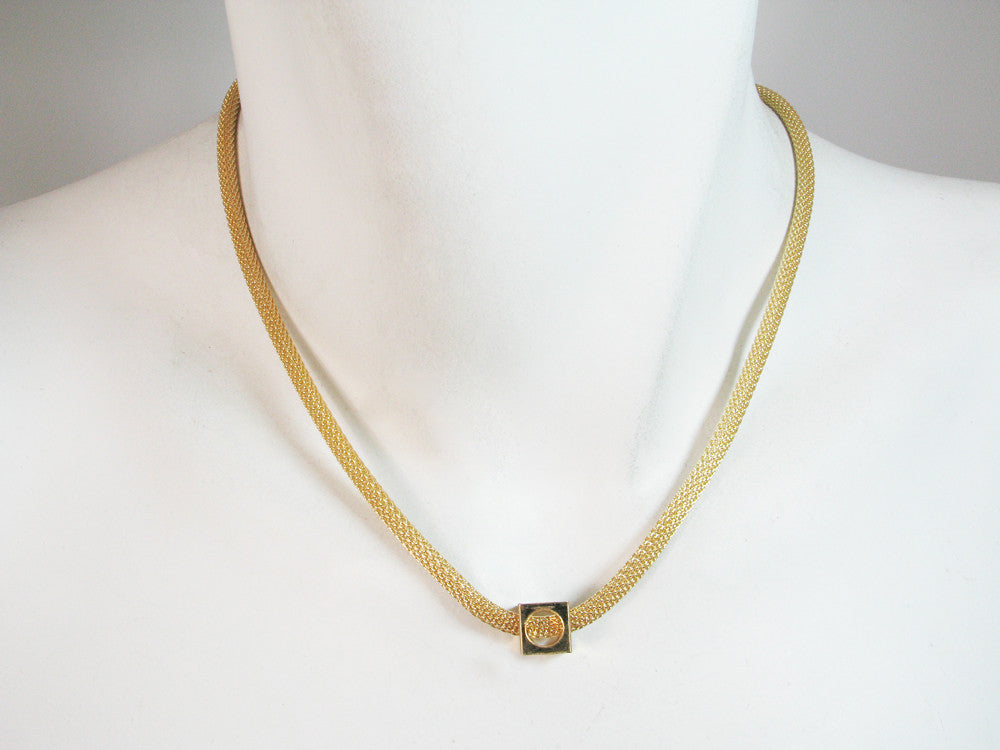 Cybele 18K Gold-Plated Mesh Necklace – Venus Rising™ Jewelry