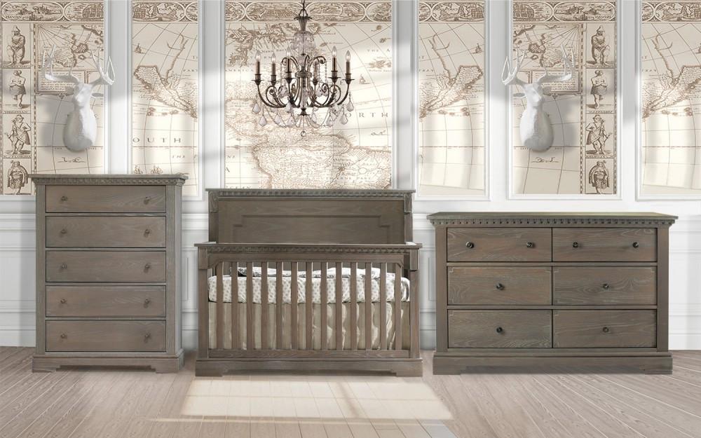 baby crib and dresser set