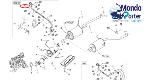 Sensore di Pressione Differenziale DPR Piaggio Porter Diesel D120 660614