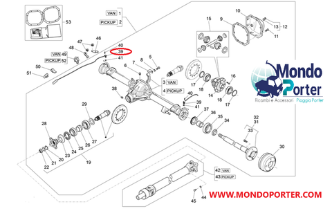 Rear Abs sensor Piaggio Porter Multitech B000526