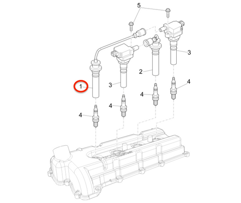 Long Spark Plug Cable Piaggio Porter E6 2015-2017 CM279501