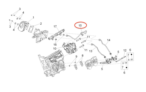 Tubo Pompa Alta Pressione Piaggio Porter Diesel D120