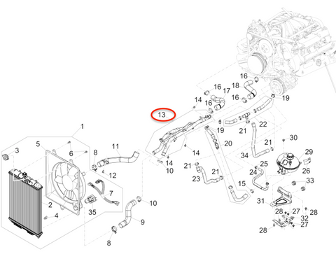 Tubo Acqua Superiore Piaggio Porter Benzina  E6 2015-2020