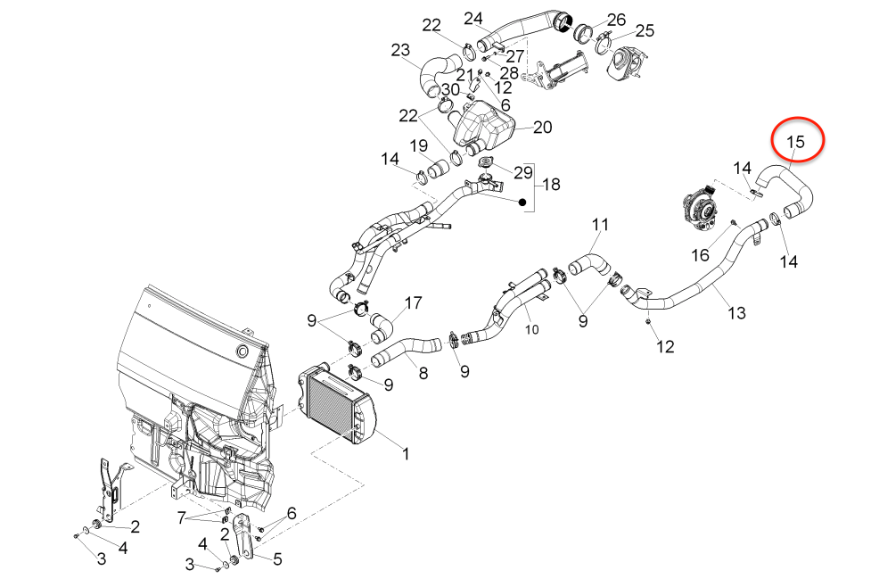 Manicotto Turbina Piaggio Porter Diesel D120 2011-2015