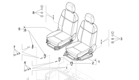 sedili anteriori piaggio porter np6