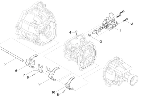 selettori cambio piaggio porter np6