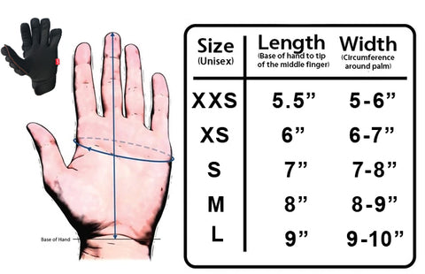 adidas golf glove size chart