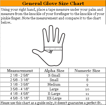 Ziener Size Chart