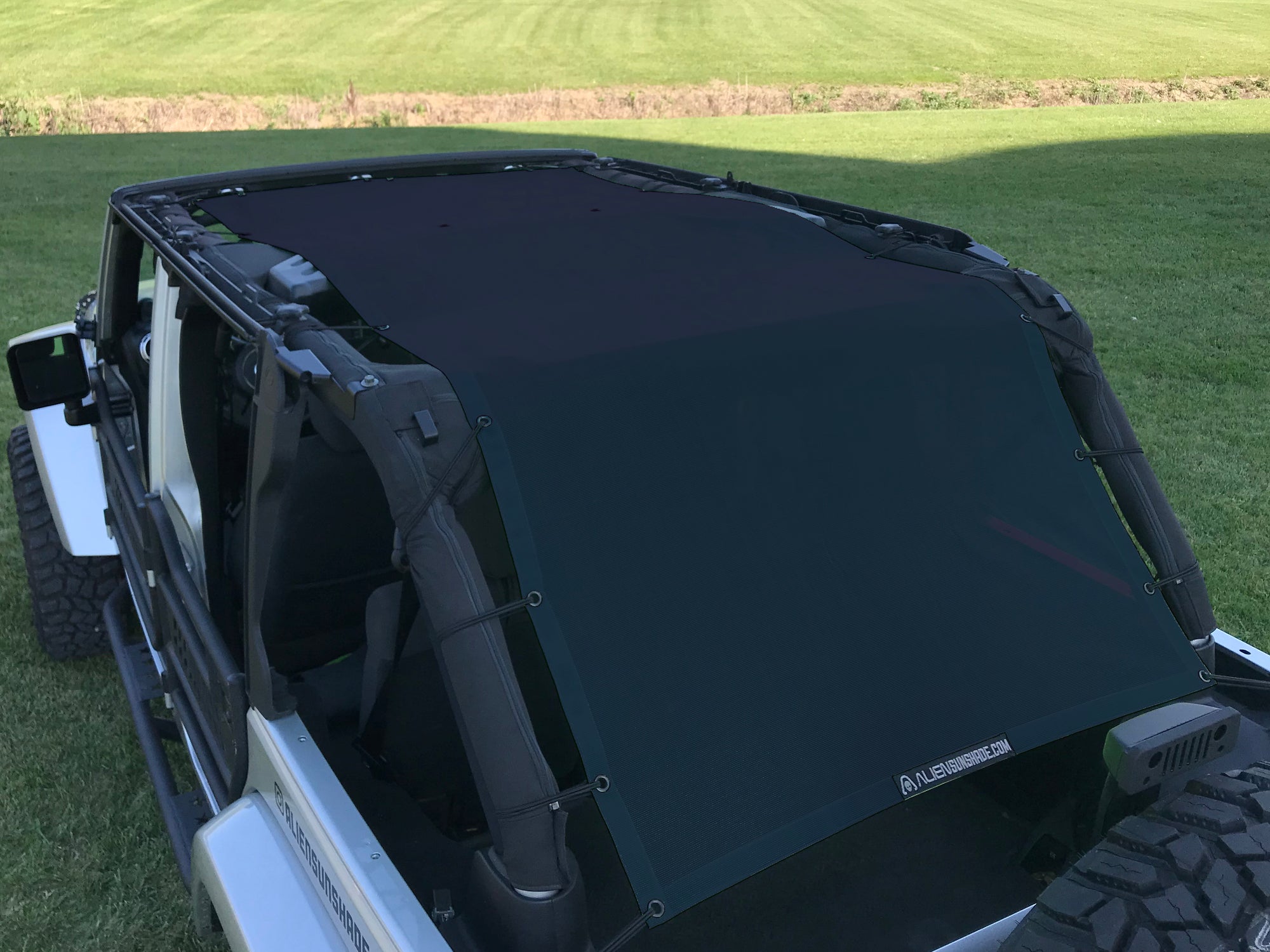 Alien Sunshade Jeep Wrangler Extra Long Full Length Mesh Sun Shade Top Cover 4 Door Jku 07 18