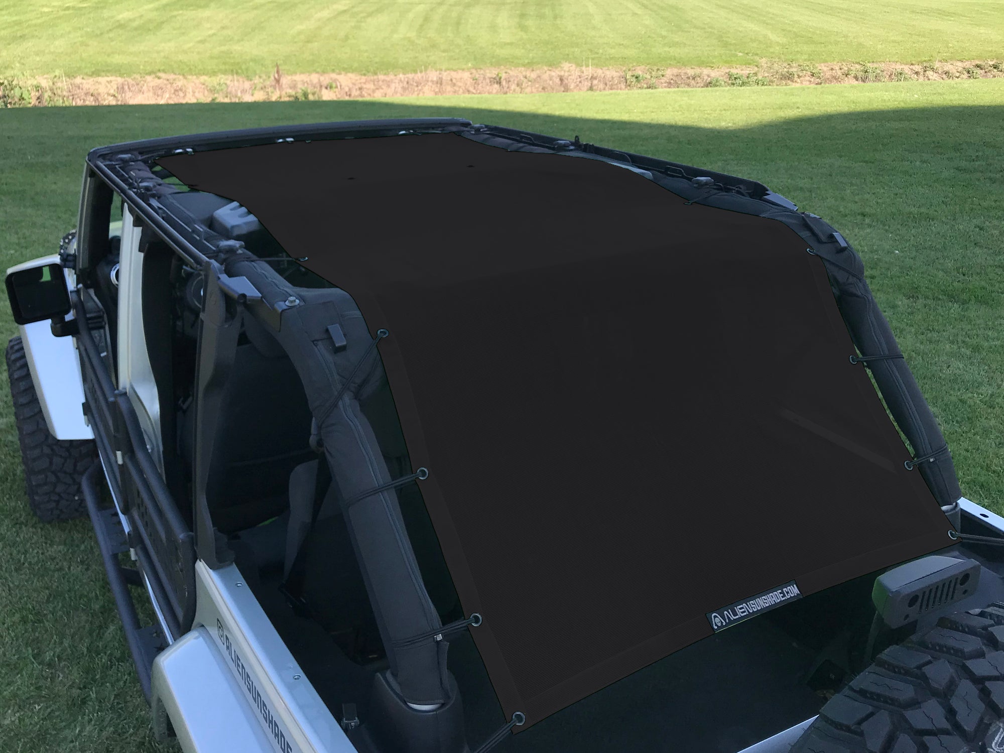 Alien Sunshade Jeep Wrangler Extra Long Full Length Mesh Sun Shade Top Cover 4 Door Jku 07 18