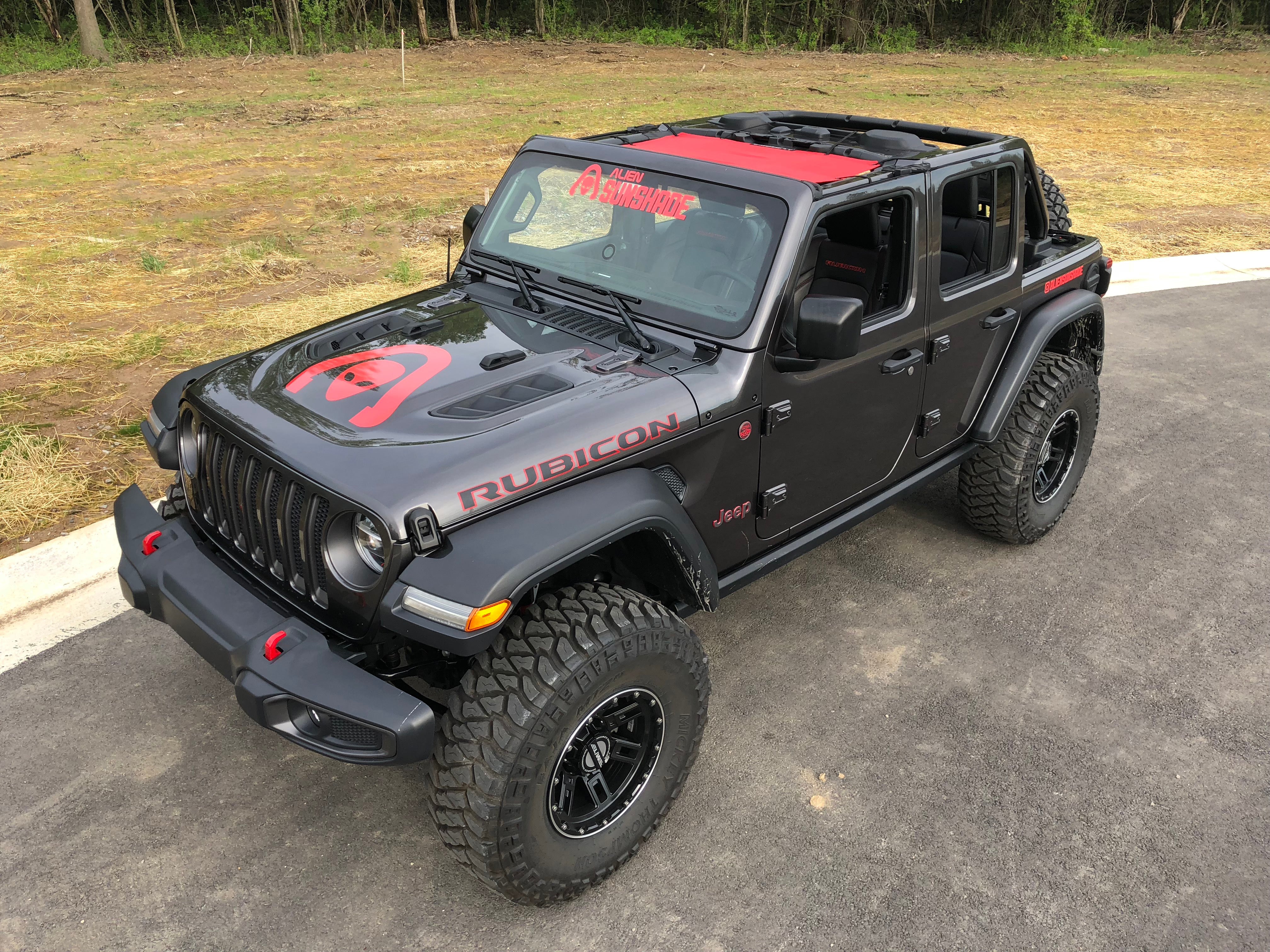 Alien Sunshade Jeep Wrangler JL Front Sun Shade Mesh Top 2 ...