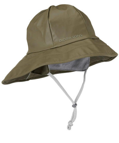 Didriksons Sou'wester Hat in green against a white background