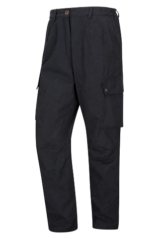 Hoggs of Fife Struther Waterproof Field Trousers in navy against a white background