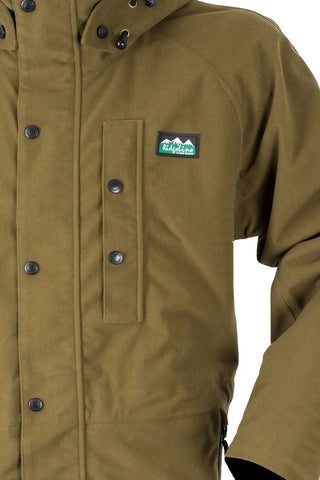 Close up of a Ridgeline Monsoon Jacket against a white background