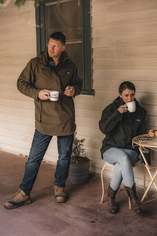 Man and Woman Wearing Ridgeline Clothing