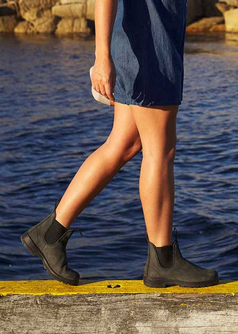 Person Walking in Blundstone 587 Boots