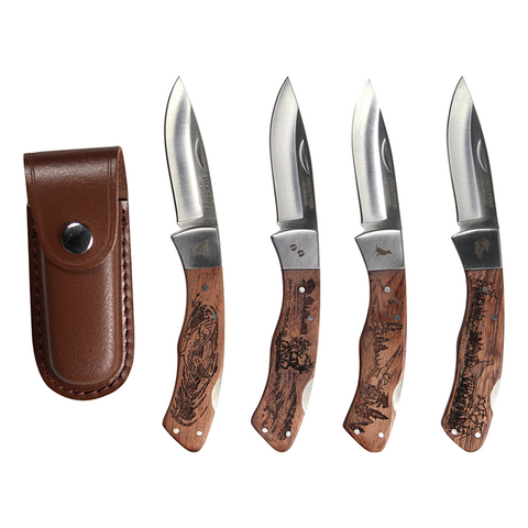 Ariat Serrated Black 3-inch Blade Folding Knife