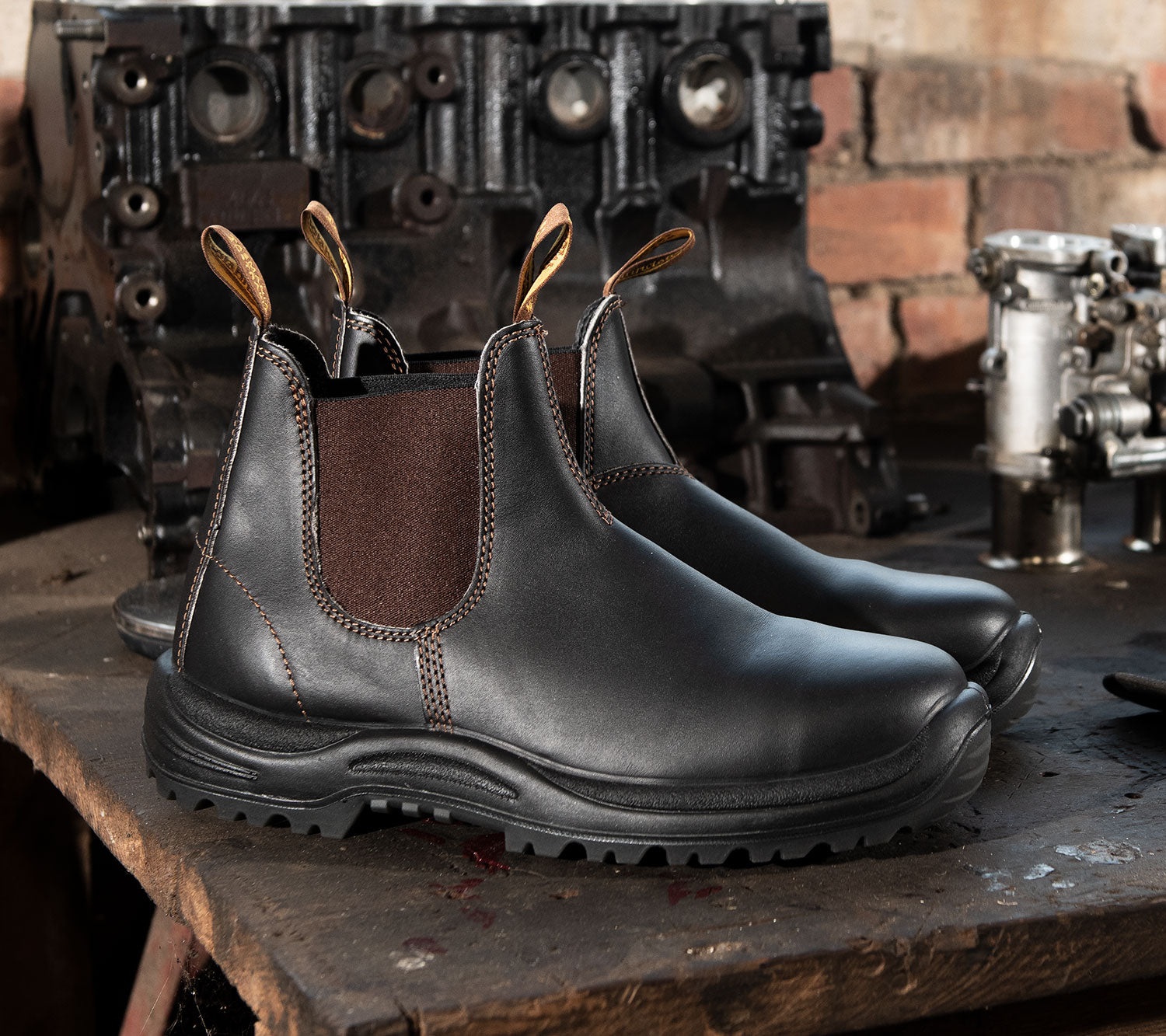 Blundstone 910 Black Platinum Safety Boots