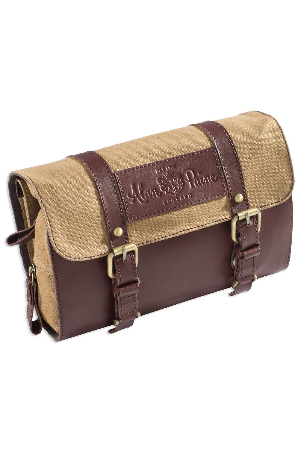 Alan Paine Leather Wash Bag