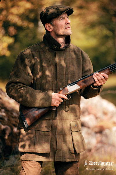 Deerhunter Woodland Waterproof Tweed Shooting Jacket | Hollands Country ...