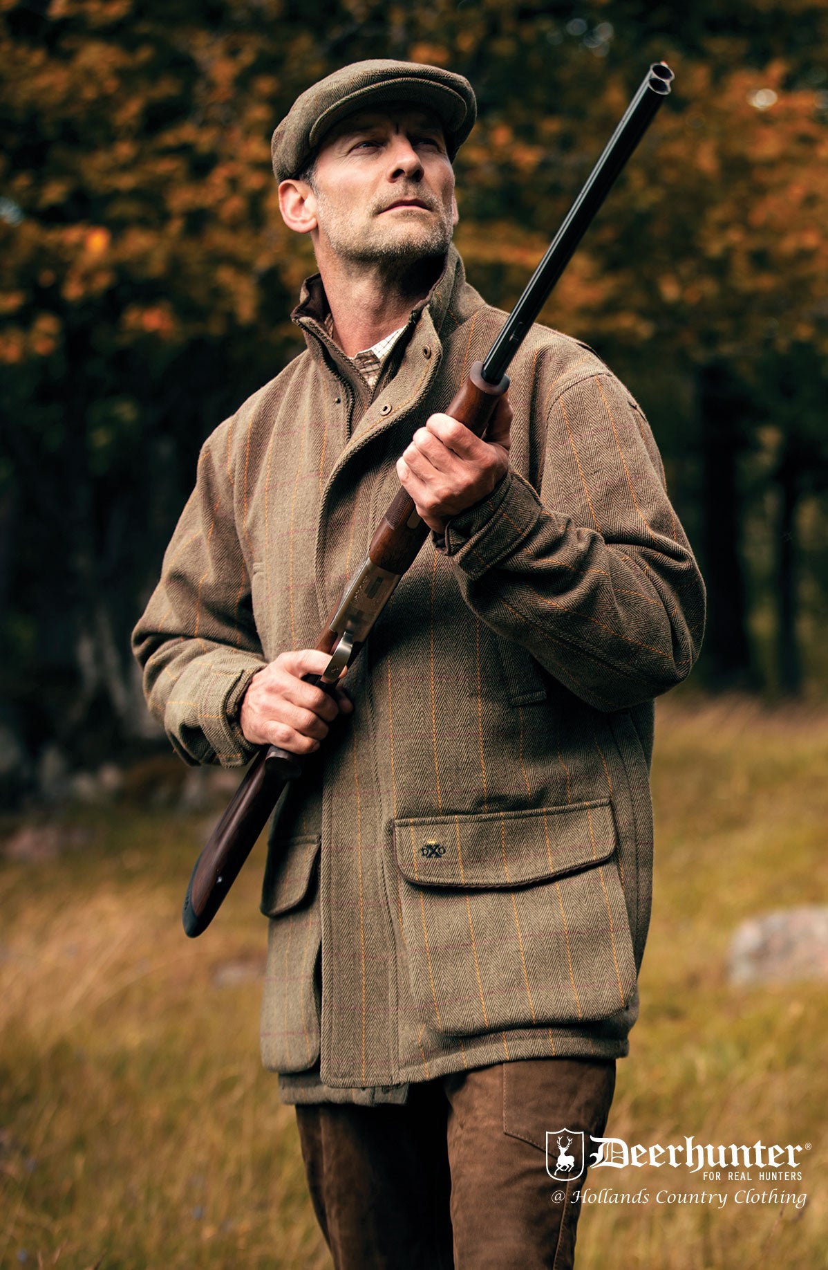 Deerhunter Moorland Waterproof Tweed Shooting Jacket | Hollands Country ...