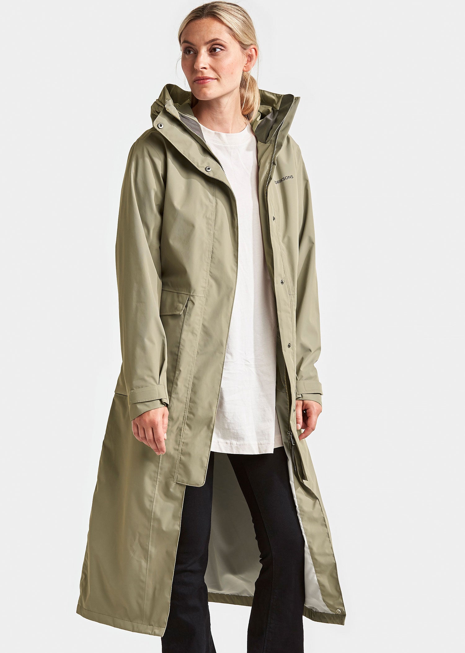 Didriksons Sissel Long Waterproof Coat | Hollands Country Clothing