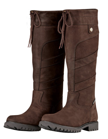 leather waterproof knee high boots