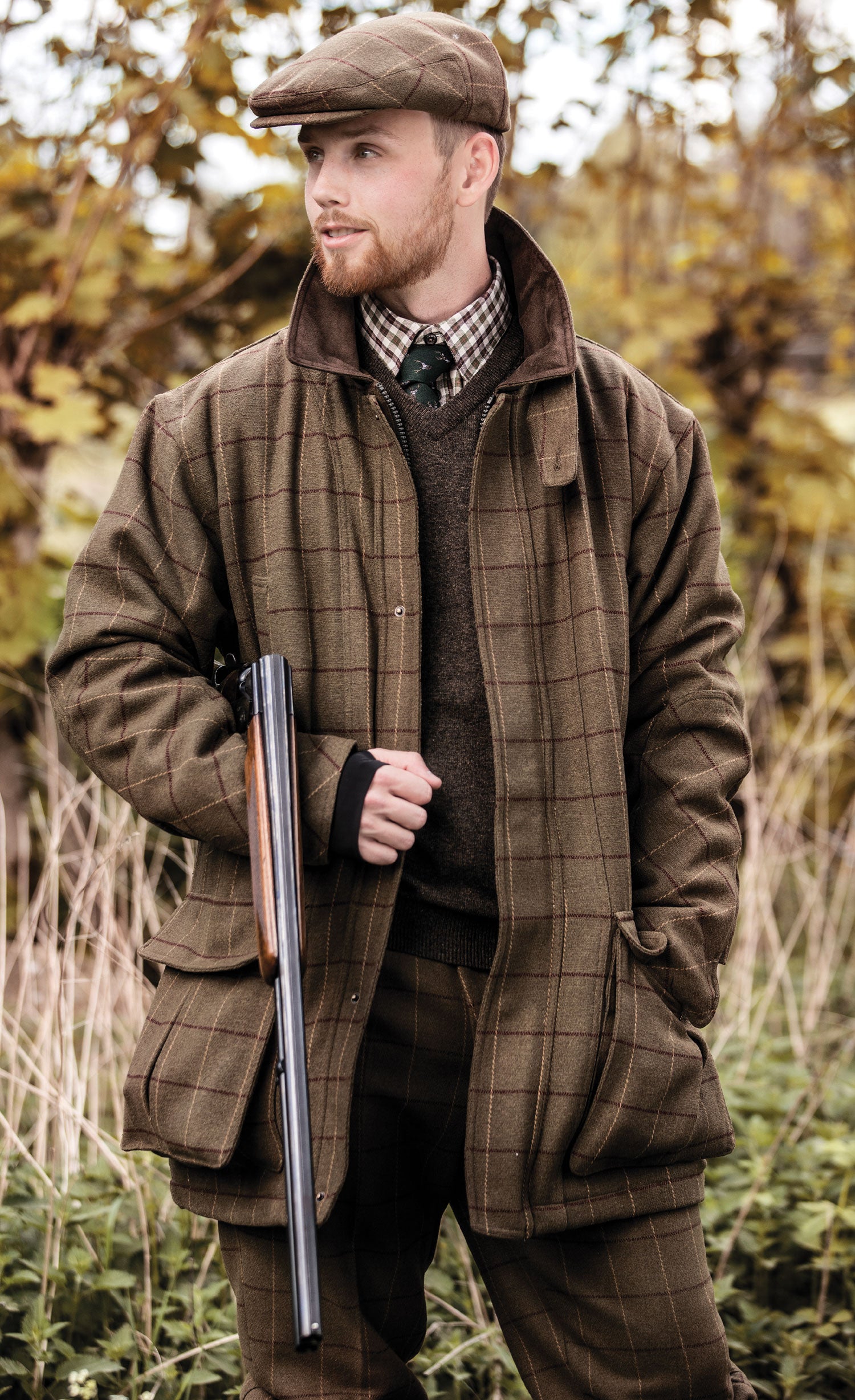 Deerhunter Woodland Waterproof Tweed Shooting Jacket | Hollands Country ...